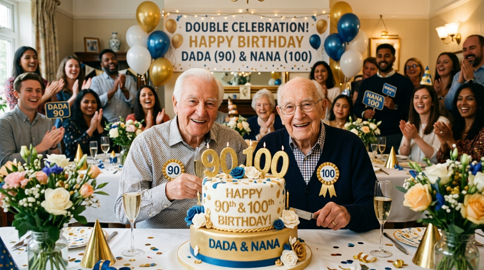 🎂 90th & 100th Birthday Wishes for Dada