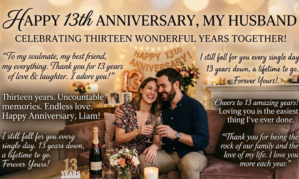 13th anniversary quotes for husband