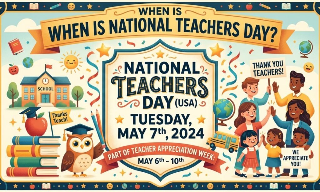 3. When Is National Teachers Day