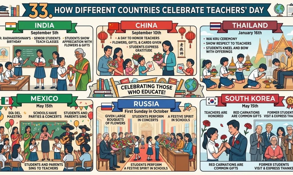 33. How Different Countries Celebrate Teachers Day