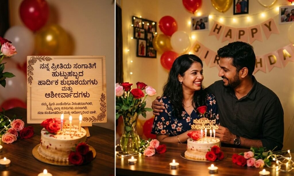 Beautiful Birthday Blessings for Your Lover in Kannada 🌹🎂