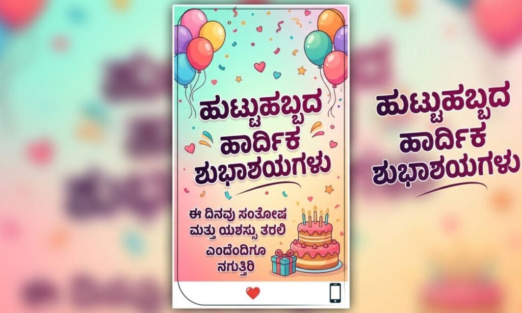 Birthday Wishes for WhatsApp Status in Kannada 📱❤️