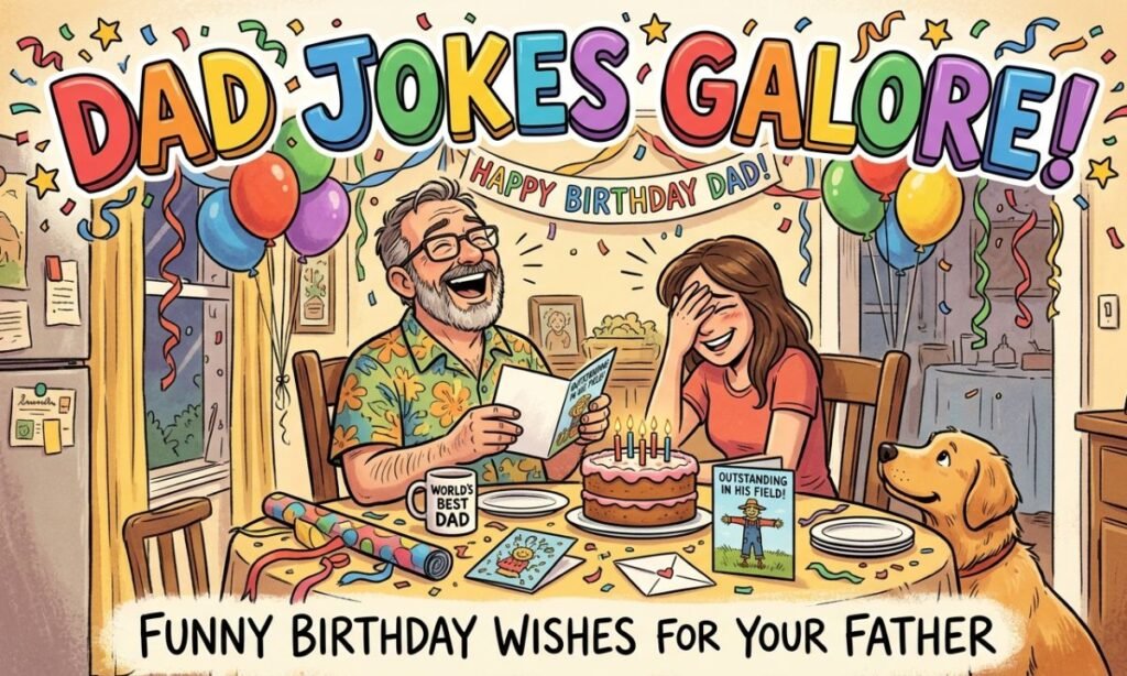 Dad Jokes Galore Funny Birthday Wishes for Your Father