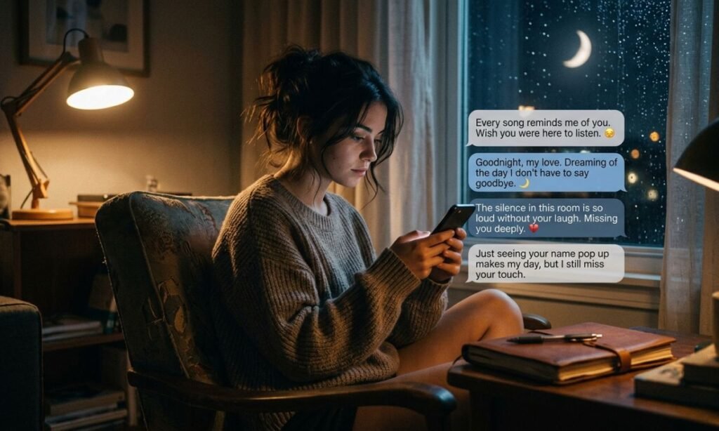 Deep Missing You Messages for Her 💔🌙