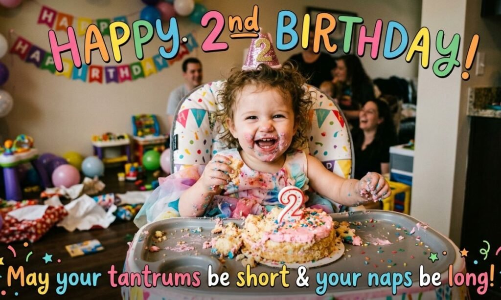 Funny Birthday Wishes for 2-Year-Old Baby Girl