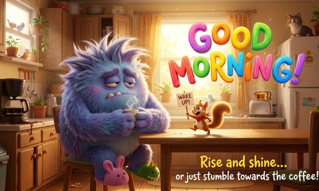 Funny and Whimsical Good Morning Greetings to Bring a Smile