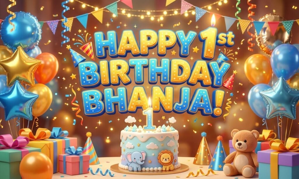 Happy 1st Birthday Wishes for Bhanja