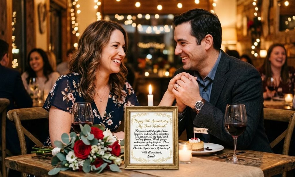 Heart Touching 13th anniversary wishes for husband