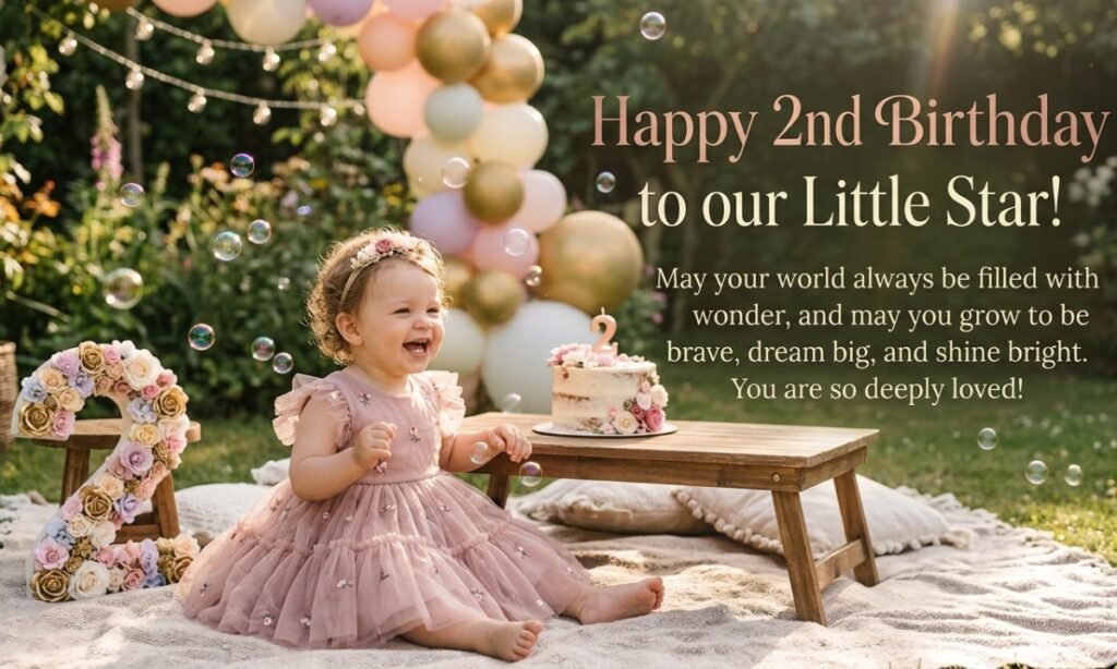 Inspirational Birthday Wishes for 2-Year-Old Baby Girl