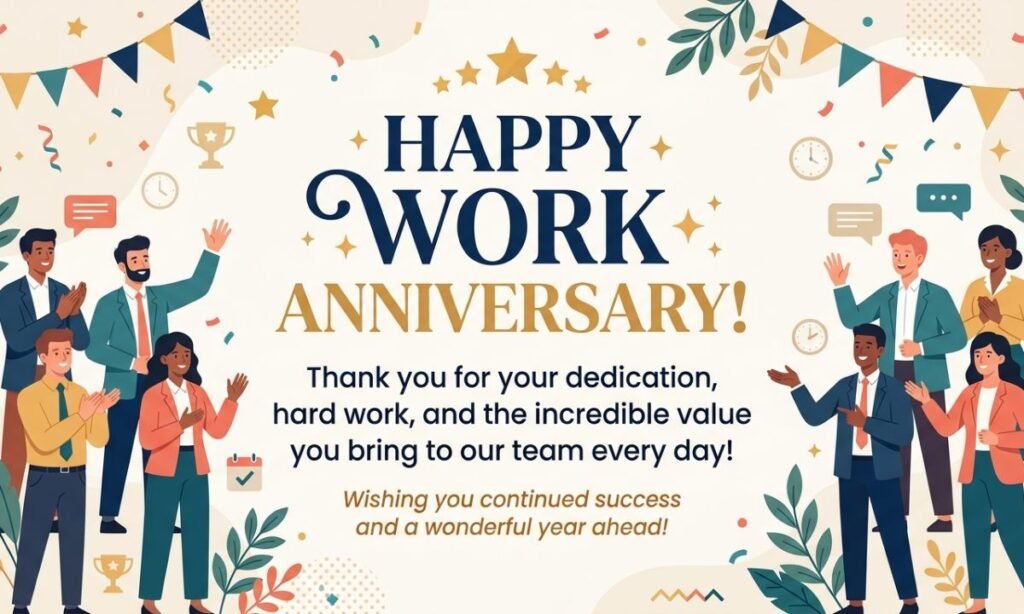 Professional Messages for Workplace Anniversaries