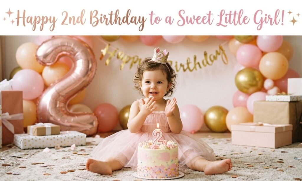 Short Birthday Wishes for a 2-Year-Old Baby Girl