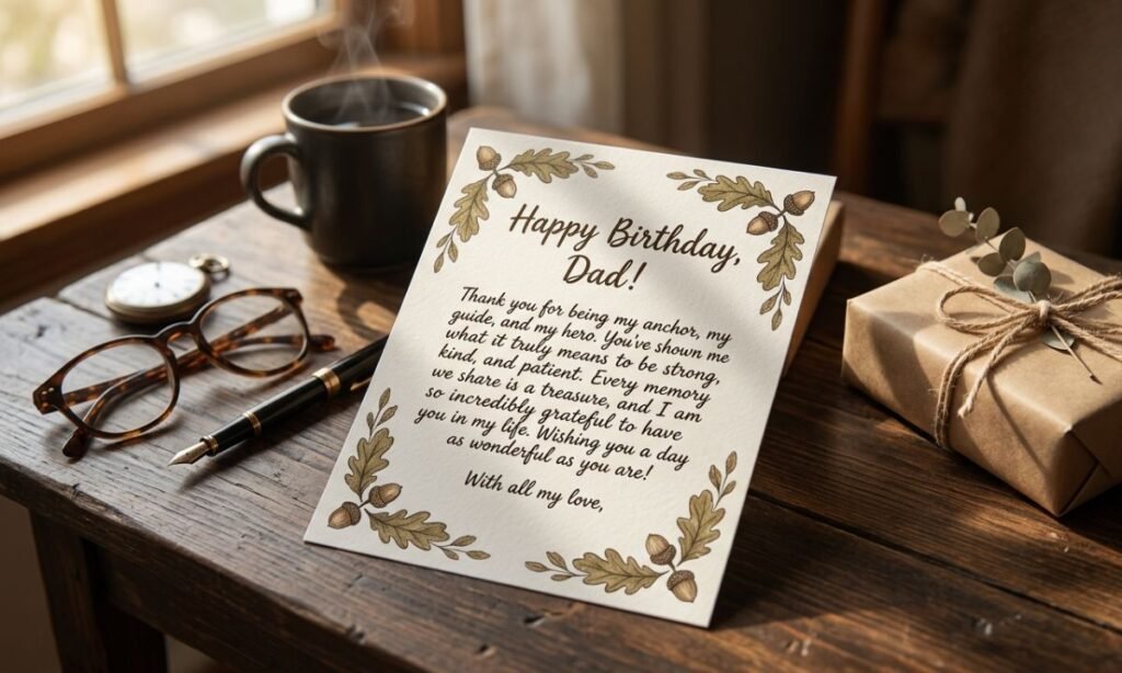 Touching Birthday Message for Dad