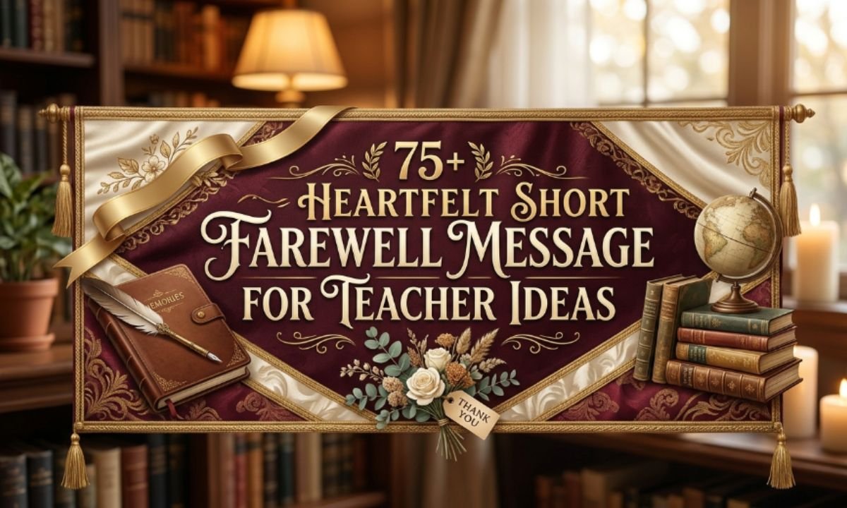 75+ Heartfelt Short Farewell Message for Teacher Ideas