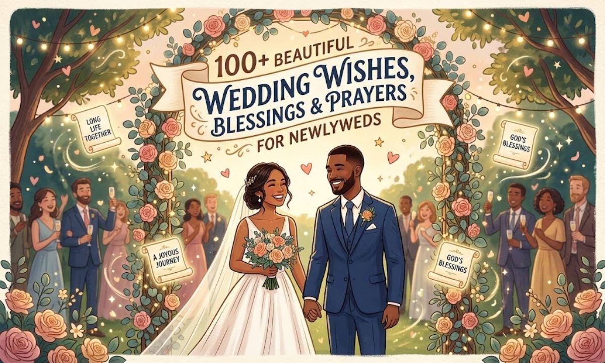 100+ Beautiful Wedding Wishes, Blessings & Prayers for Newlyweds