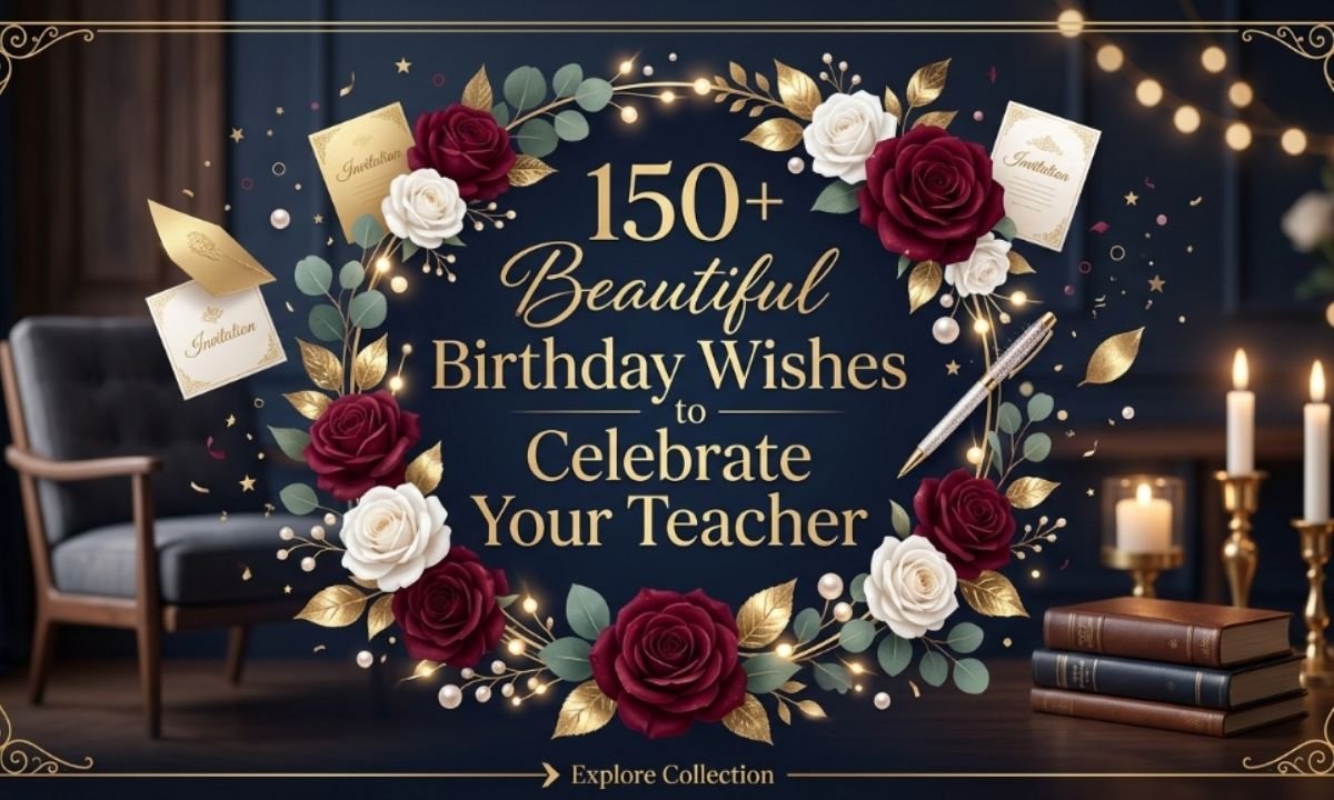 150+ Beautiful Birthday Wishes to Celebrate Your Teacher