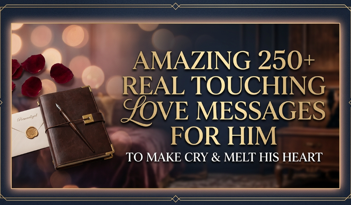 Amazing 250+ Real Touching Love Messages For Him To Make Cry and Melt His Heart