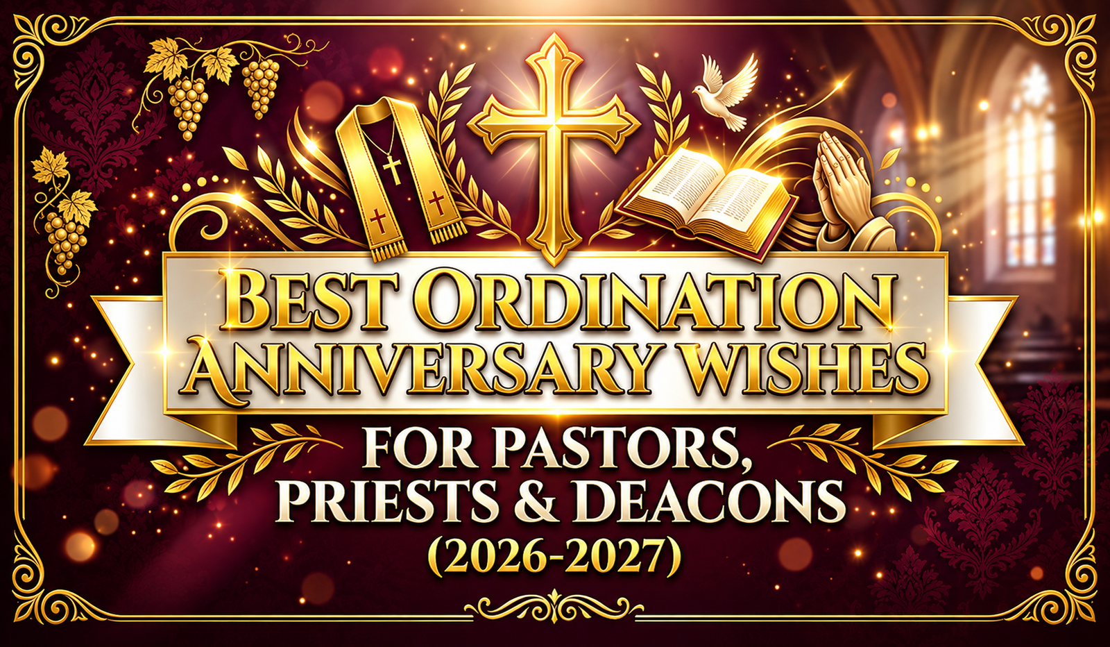 Best Ordination Anniversary Wishes for Pastors, Priests & Deacons (2026-27)