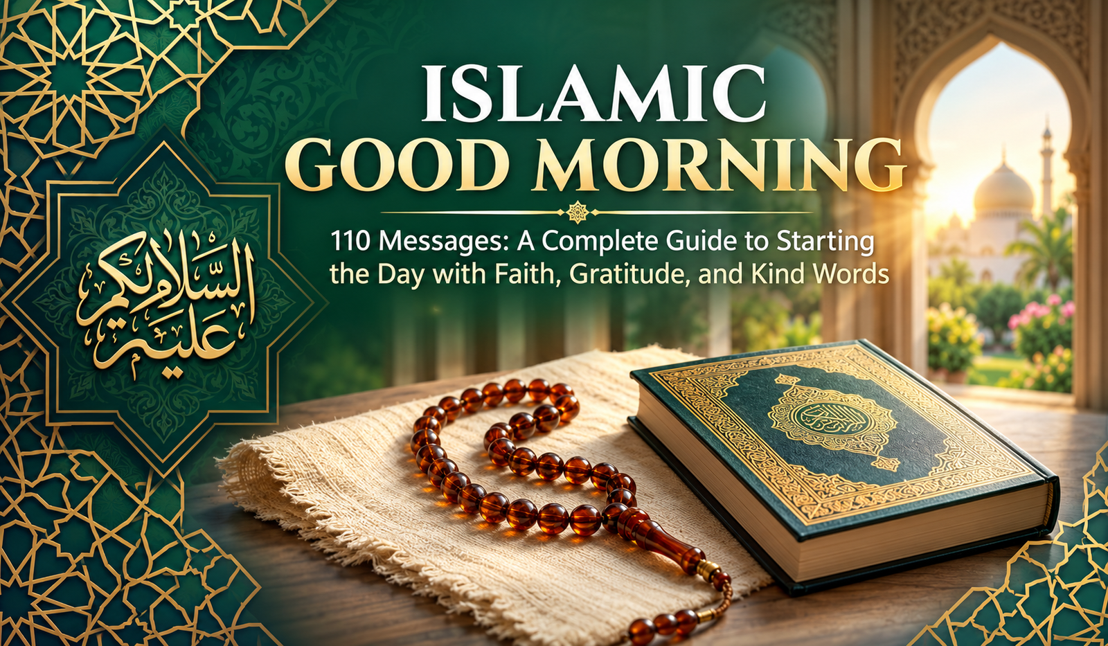 Islamic Good Morning 110 Messages A Complete Guide to Starting the Day with Faith, Gratitude, and Kind Words
