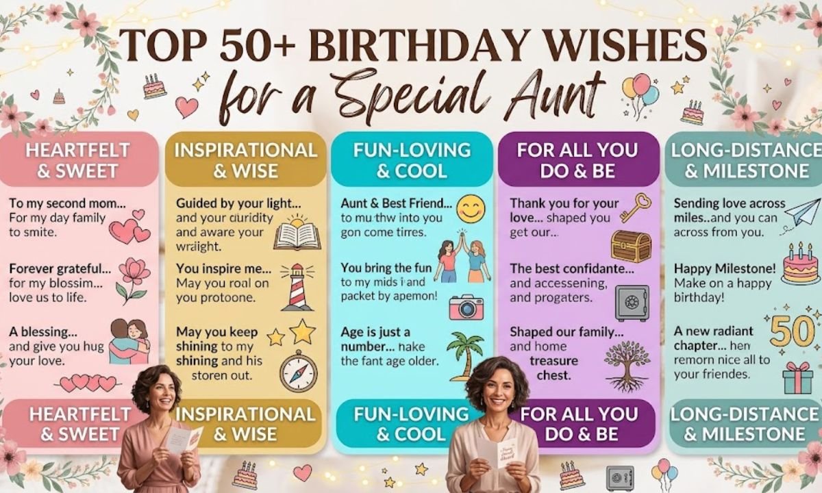 Top 50+ Birthday Wishes for a Special Aunt 