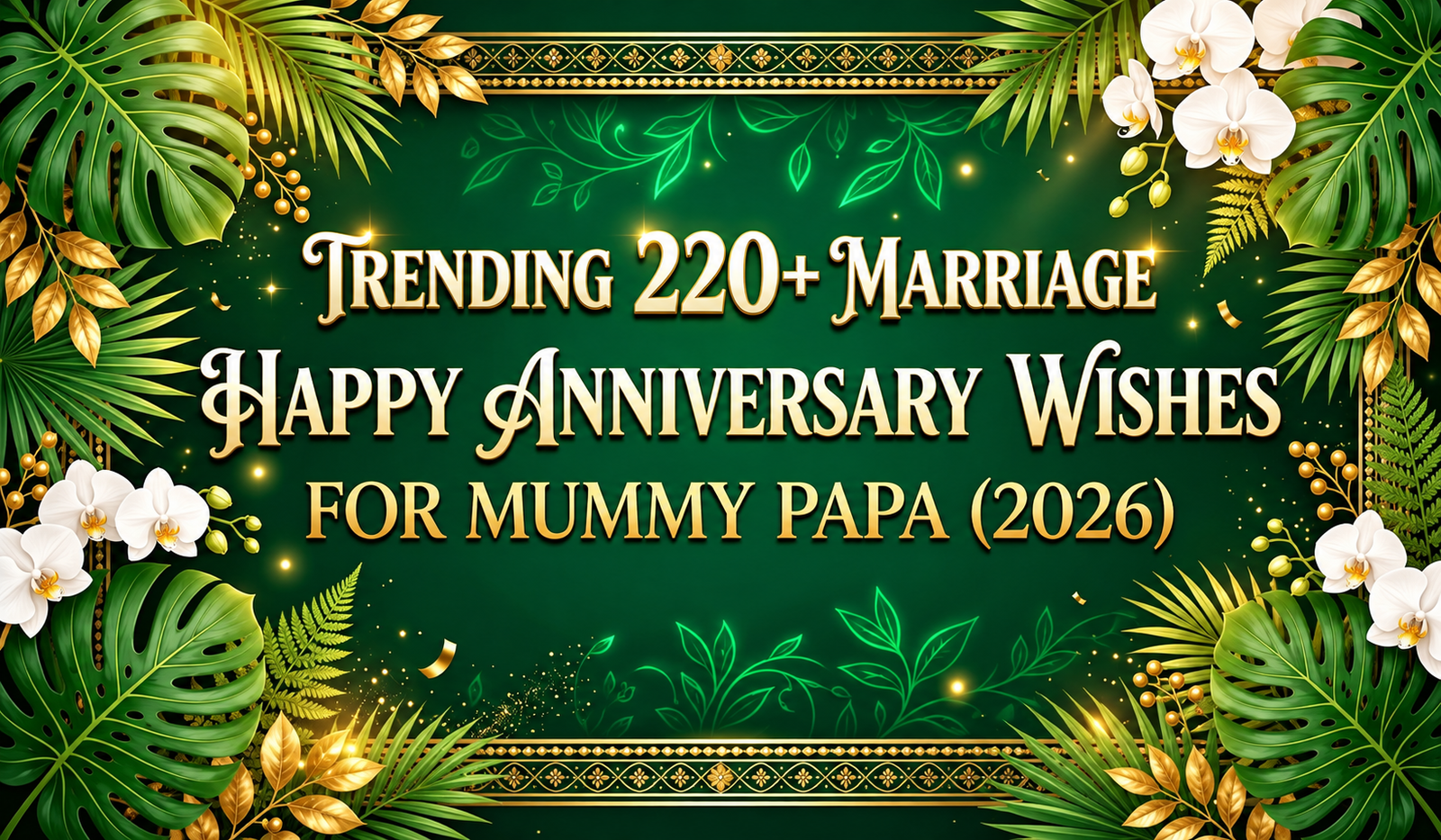 Trending 220+ Marriage Happy Anniversary Wishes For Mummy Papa (2026)