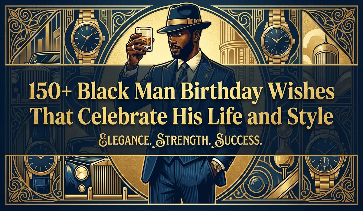 150+ Black Man Birthday Wishes That Celebrate His Life and Style