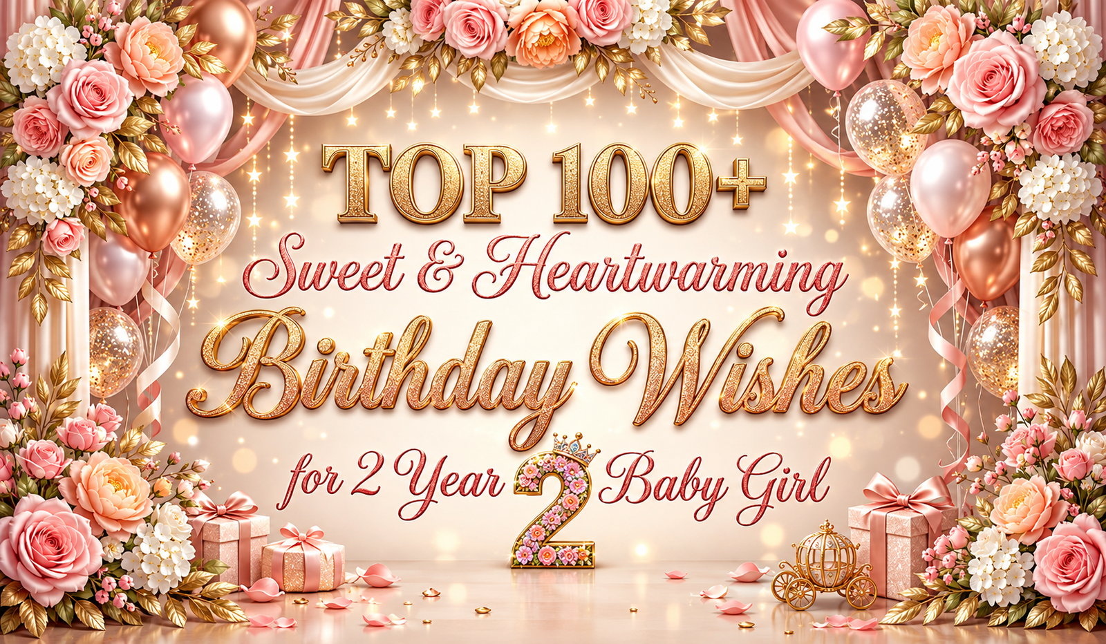 Top 100+ Sweet & Heartwarming Birthday Wishes for 2 Year Baby Girl 2026