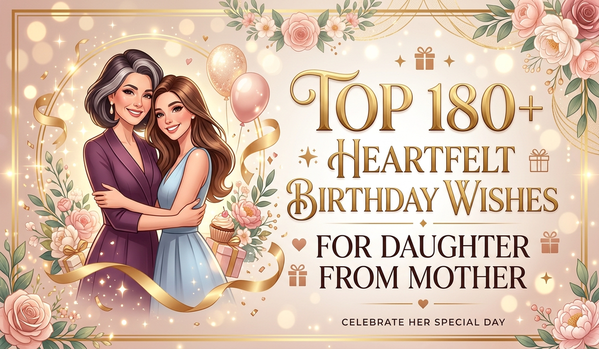 Top 180+ Heartfelt Birthday Wishes for Daughter from Mother